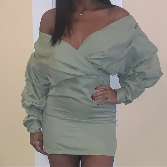 sage green ruched bodycon dress Wholesale Sage Green Mesh Ruched Bodycon Dress for your store